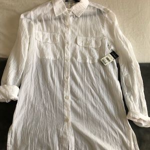 Lauren by Ralph Lauren White Swim Coverup XS